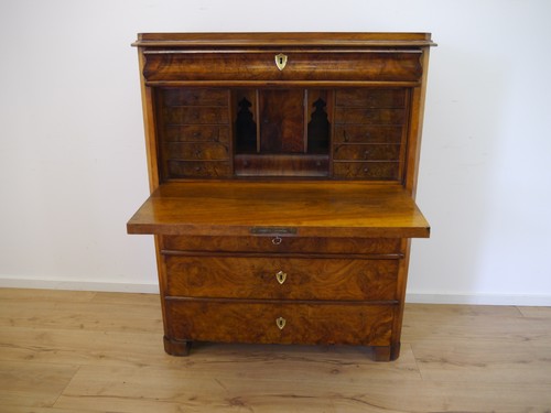 Biedermeier sekretär nussbaum - biedermeier,