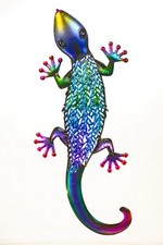 Riesen Metall Figur Gecko 62cm