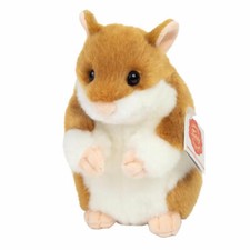 Teddy Hermann Hamster Kuscheltier Stofftier Plüschtier Haustier Beige Weiß 16 cm