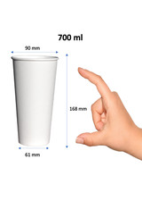 Kaffeebecher Pappbecher Weiß