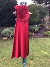 Festliches Kleiderduo, Rot, langer Rock mit Corsagenoberteil, XS, Lenovia USA, 