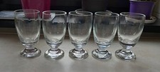 5 x antike dickwandige Gläser