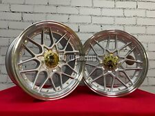 18 Zoll HAXER HX025 BBS RS 2 Style Felgen 8J+9J Silber für Mercedes 5x112