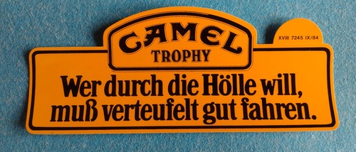 Aufkleber camel trophy 1984 - camel,