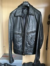 Dolce Gabbana Lederjacke Schwarz 52 Neuzustand Leather Jacket