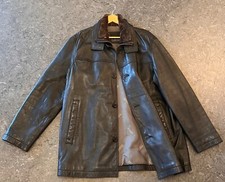 Werther International Ledermantel für Herren Schwarz Gr. 52 gebraucht sehr gut