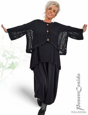 Überwurf Strick Jacke