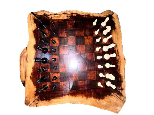 Handarbeit holz schachbrett - handarbeit,