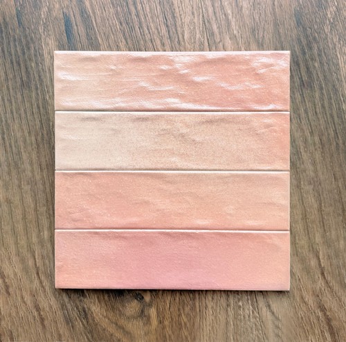 Subway brick rose pink - pink, metro