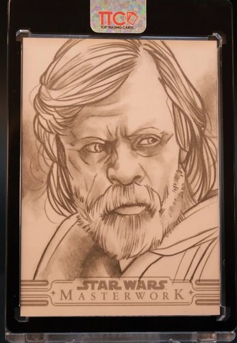 Luke skywalker sketchcard 1of1 - skywalker,