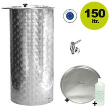 Saftfass Edelstahl mit