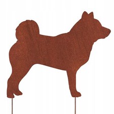 SHIBA INU HUND FIGUR CORTEN