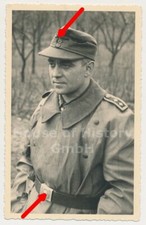 121315, Portraitfoto Heer, Oberfeldwebel, Kradmantel, Feldmütze M-43, Koppel