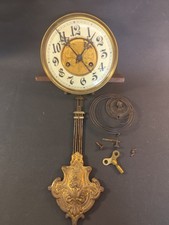 antik Junghans Wanduhr Uhr Freischwinger Schmetterling Pendeluhr Regulator 1920