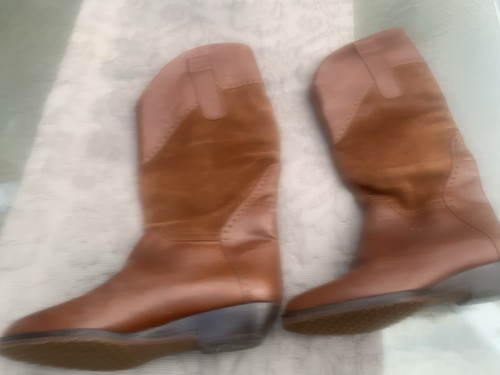 Stiefel keilabsatz braun - stiefel, in
