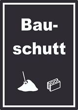 Bauschutt Mülltrennung