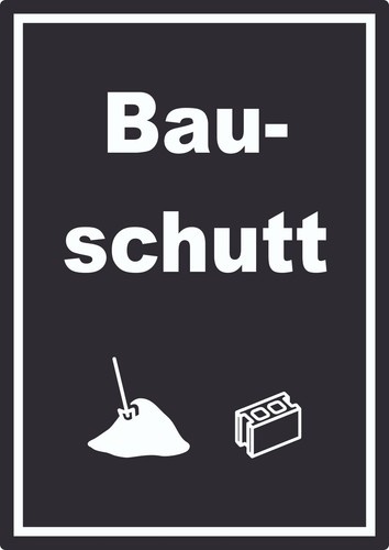 Bauschutt mülltrennung - bauschutt,