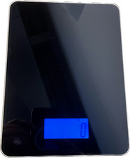 Digitale Küchenwaage Flach Wiegefläche aus Glas Besonders flaches Design 5-5000g