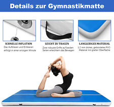400x200x20CM Air Turnmatte Track Gymnastikmatte Matte Pumpe aufblasbar Tumbling