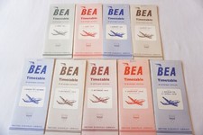 1953-1956 BEA Principal Services Airline Aviation Timetable Schedule Collection