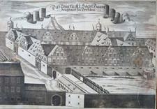 Dresden, Hauptzeughaus (Kupferstich aus der Weck‘schen Chronik, 1680)