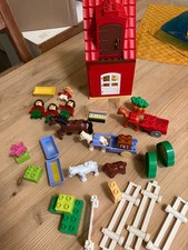 Lego Duplo 4974 Pferdestall Reiterhof mit 4972 kleine Tiere vom Bauernhof