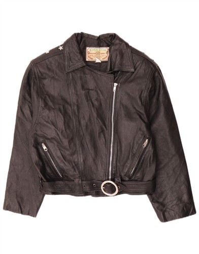 Vintage damen crop leder - damen,