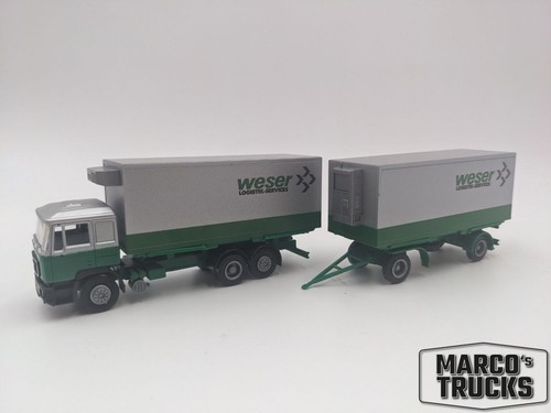 Herpa man f90 - man, kühlhängerzug