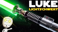 Luke RGB Lichtschwert Laser Schwert Metall Blinkende Rave Cosplay Spielzeug Soun