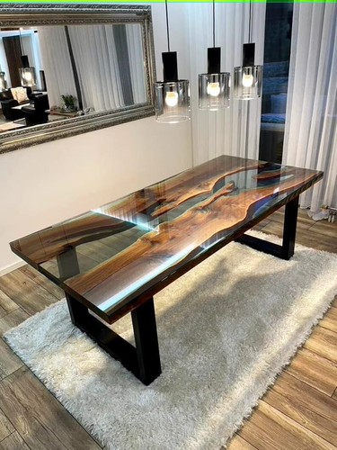 Epoxidharz esstisch luxus - epoxidharz,