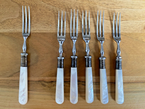 Perlmuttgabel anbiet gabel - x, anbiet-gabel