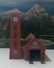 Modellbau Haus  Kibri H0 1:87 Feuerwache auch für TT geeignet  H8