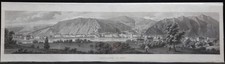 Panorama von Ems. Aquatinta von Hurlimann nach Dielmann, ca. 1850