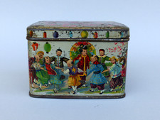 alte Blechdose Teedose MARCO POLO TEE um 1920 Probendose Kaufladen