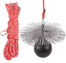 Schornsteinbesen Kaminbesen Schubstange Set Zuggewicht Schornsteinreinigungsset