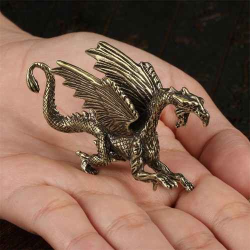 Drachenfigur messingminiatur - drachenfigur,