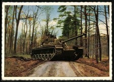 Die Deutsche Bundeswehr mit Panzer M 48, Ansichtskarte 
