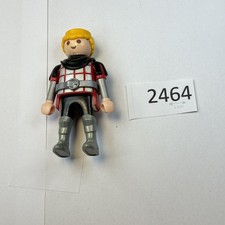 Playmobil Drachenritter Rot Silber Figur Ritter Knappe Krieger Kämpfer P-2464