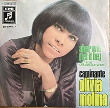 Olivia Molina: Aber wie (let ist be), 7" Single von 1970 TOPZUSTAND