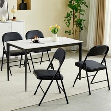 Kunstleder klappstuhl 1er - kunstleder, im