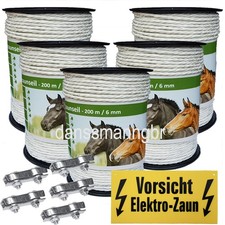 1000 m Weidezaunseil 6 mm 6