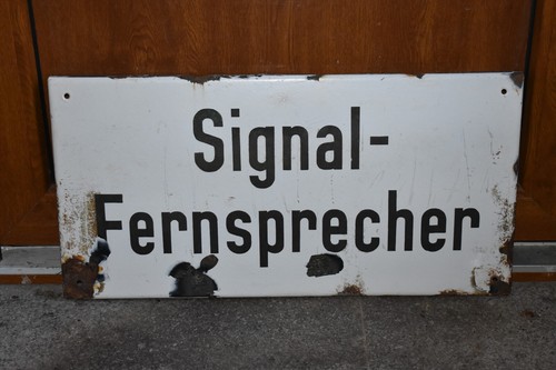 Altes emailschild 50er - altes, 40/50er