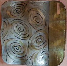 Deko Glas Teller Formano Größe 19 x 19 cm Edel Neu unbenutzt