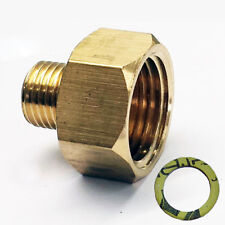 Übergang 1/2"R x 1/4"lks LPG Gas Adapter Kupfer f. Gaskocher Gasschlauch Gasherd