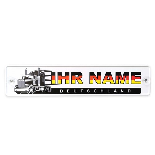 Lkw truck namensschild - lkw,