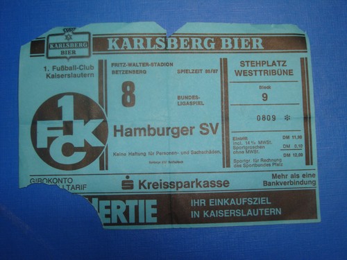 Ticket fc - 86/87,