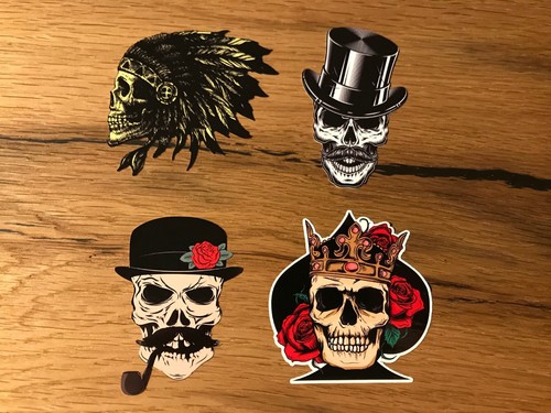 Skull aufkleber rockabilly - aufkleber,