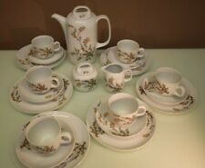 Eschenbach Bavaria Germany Porzellan Geschirr Service braune Blüte Spühlmaschine