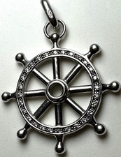 Schiff Steuerrad Halskette Elegante Klassische Boots-Rad