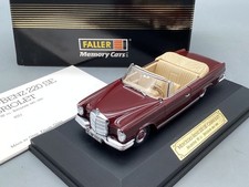 Modellautos 1:43 Faller Mercedes Benz 220 SE Cabriolet W111 mit OVP